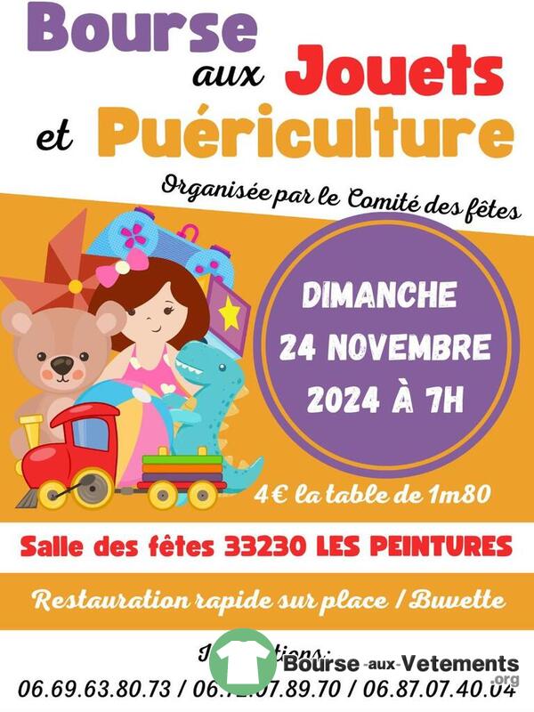 bourse aux jouets, puériculture et vêtements enfants