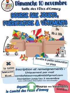 Photo de la bourse aux vêtements Bourse aux jouets, puériculture, vêtements (jusqu'au 16ans)