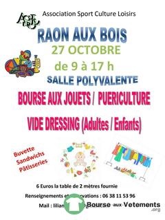 Photo de la bourse aux vêtements Bourse aux jouets , puériculture ,vide dressing