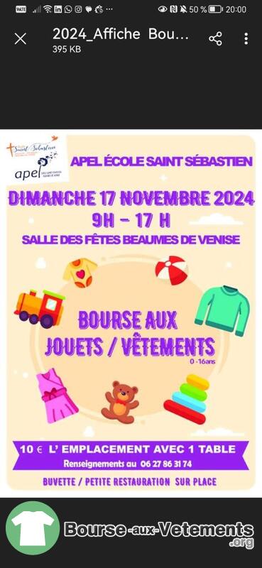 Bourse aux jouets-vêtements