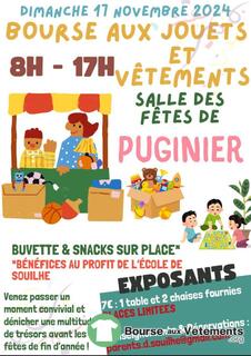 Photo de la bourse aux vêtements Bourse aux jouets-vêtements au profit de l'école de Souilhe