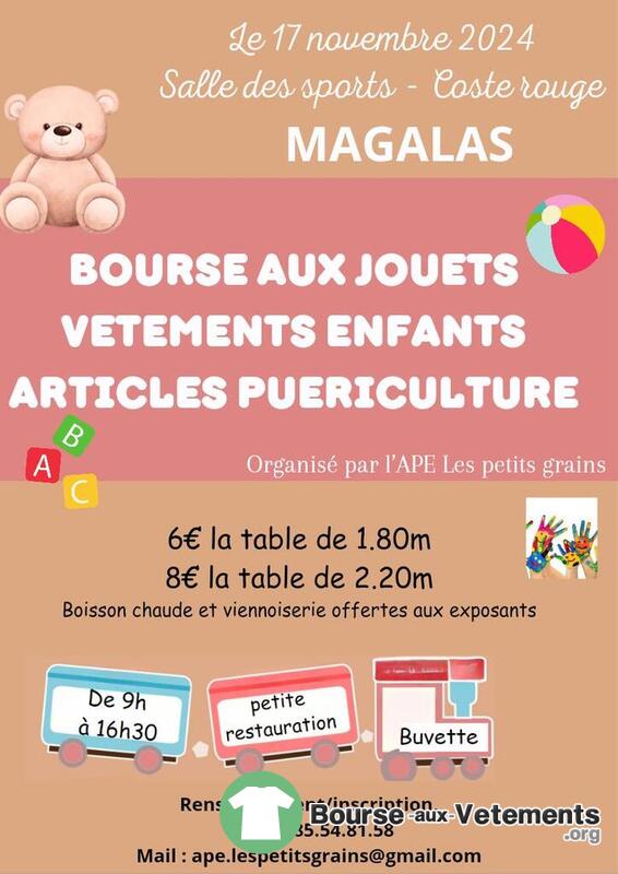 Bourse aux jouets, vêtements et articles de puériculture