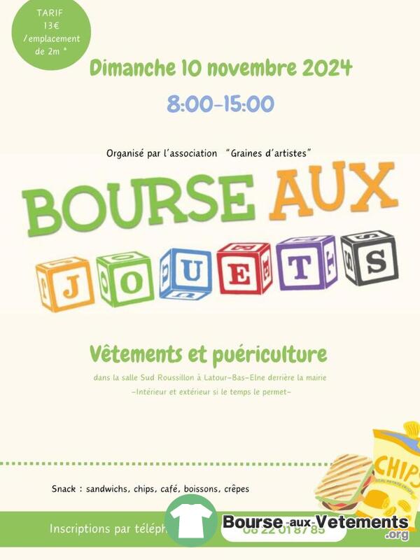 Bourse aux jouets vêtements et puériculture