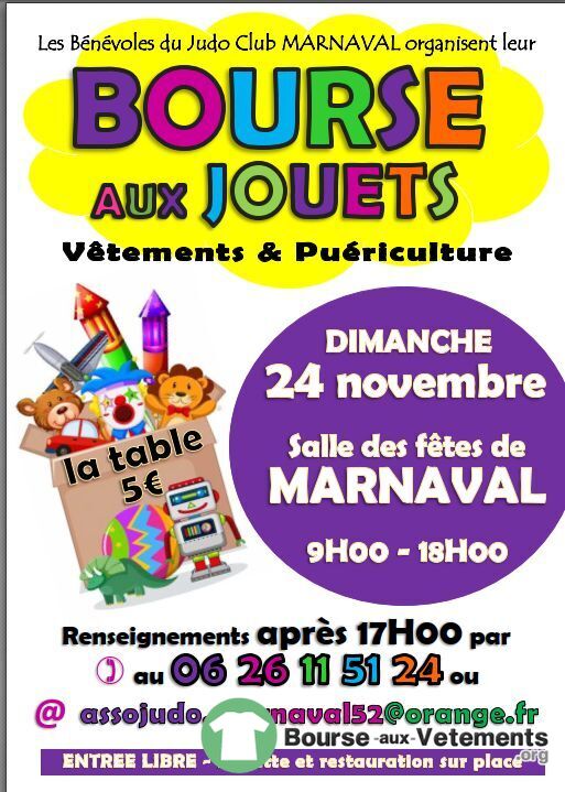 Bourse aux jouets, vêtements et puériculture