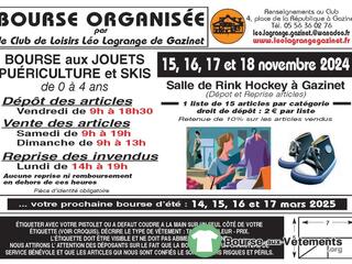 Photo de la bourse aux vêtements Bourse aux jouets,skis,sport et puericulture