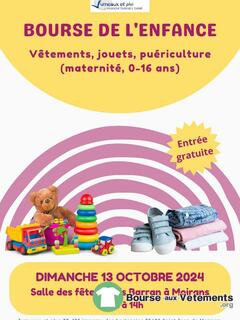 Photo de la bourse aux vêtements Bourse de l'enfance (vêtements, jeux, jouets, puériculture)