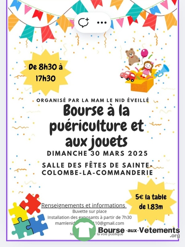 Bourse à la puériculture et aux jouets