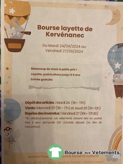 Photo de la bourse aux vêtements Bourse layette enfants jusqu’à 5 ans et puériculture