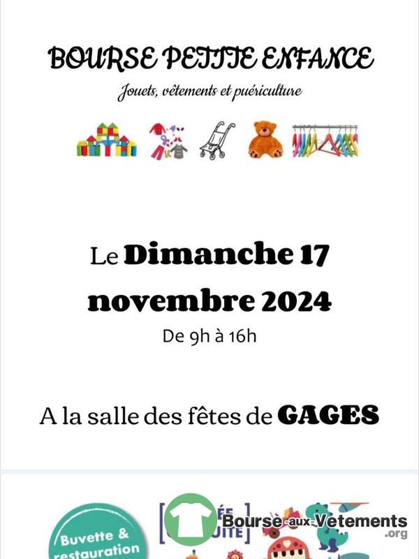 Bourse petite enfance APE de Gages