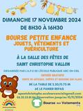 Bourse petite enfance, vêtements, jouets, puériculture