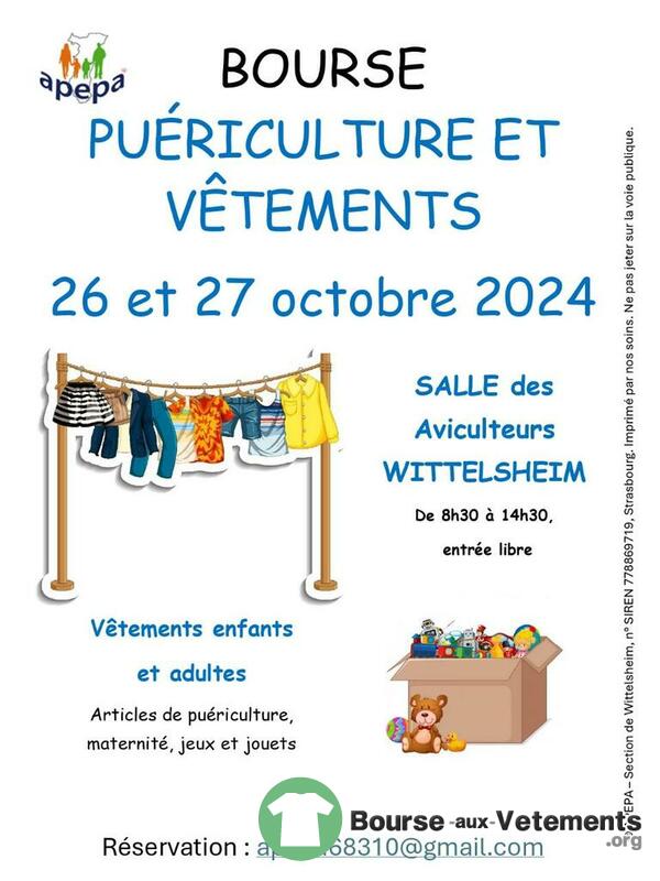 Bourse puériculture et vêtement enfant et adultes