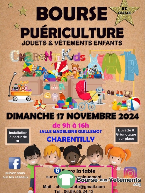 Bourse puériculture jouets et vêtements enfants, By Gulie