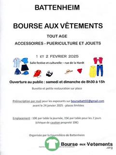 Photo de la bourse aux vêtements Bourse aux vêtements