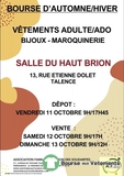 Bourse vêtements adultes, ados, maroquinerie, bijoux