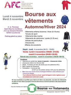 Photo de la bourse aux vêtements Bourse aux vêtements Afc Automne -Hiver , Puériculture