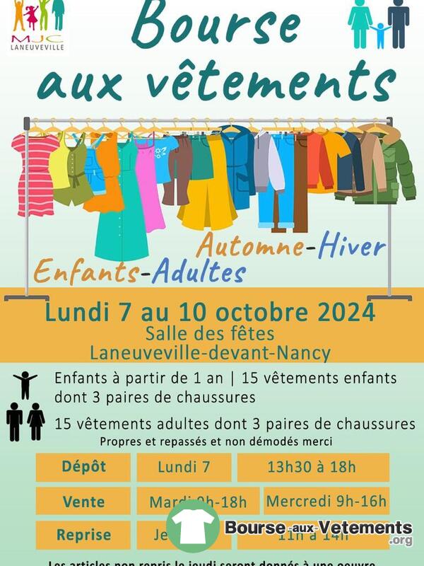 Bourse aux vêtements automne-hiver