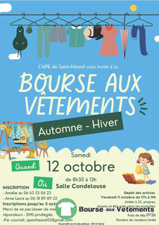 Photo de la bourse aux vêtements Bourse aux vêtements automne-hiver