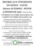 Photo Bourse aux vetements en depot vente saison automne-hiver à Épinouze