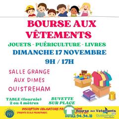 Photo de la bourse aux vêtements Bourse aux vêtements d'enfant,jouets, puériculture, livres..