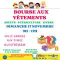 Photo Bourse aux vêtements d'enfant,jouets, puériculture, livres.. à Ouistreham