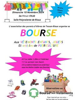 Photo de la bourse aux vêtements Bourse aux vêtements enfants jouets matériel de puériculture