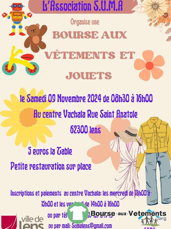 bourse aux vêtements et aux jouets