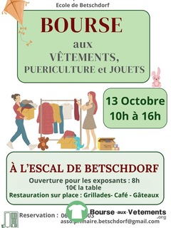 Photo de la bourse aux vêtements Bourse Vêtements Jouet et accessoires de Puériculture