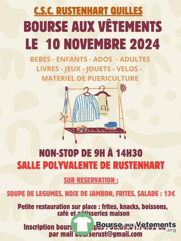 Bourse aux vêtements, jouets et puériculture