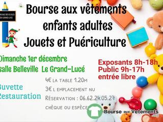 Photo de la bourse aux vêtements Bourse aux vêtements, jouets ,puériculture.