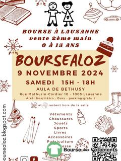 Photo de la bourse aux vêtements Boursealoz: Vente 2ème main 0-15 ans Vêtements, jouets...