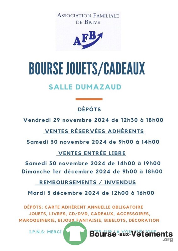 Bourses aux jouets-cadeaux