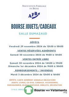 Photo de la bourse aux vêtements Bourses aux jouets-cadeaux