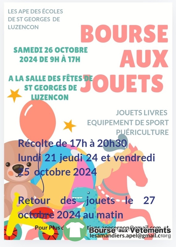 Bourses aux jouets des écoles