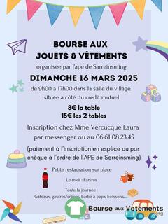 Photo de la bourse aux vêtements Bourses aux jouets vetements enfants