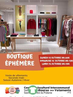 Photo de la bourse aux vêtements Boutique éphémère