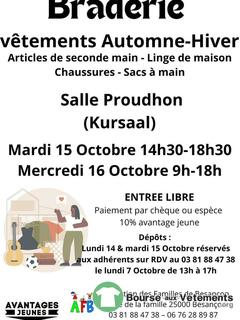 Photo de la bourse aux vêtements braderie d'Automne