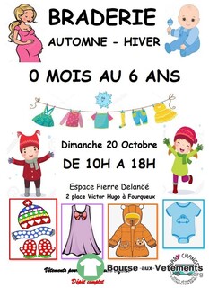 Photo de la bourse aux vêtements Braderie automne hiver spéciale bébés et jeunes enfants