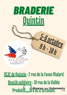 Photo de la bourse aux vêtements Braderie du Secours Populaire de Quintin