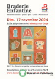 Photo BRADERIE ENFANTINE 17 Novembre 2024 9H00 à 13H00 à Salornay-sur-Guye