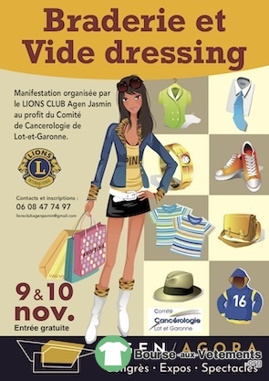 Braderie et vide dressing