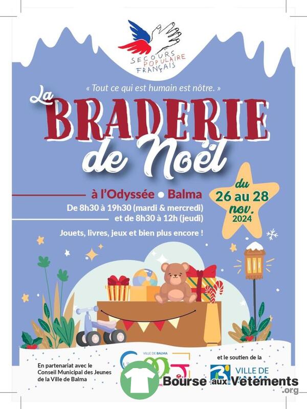 Braderie de jouets de Noel du Secours Populaire de Balma