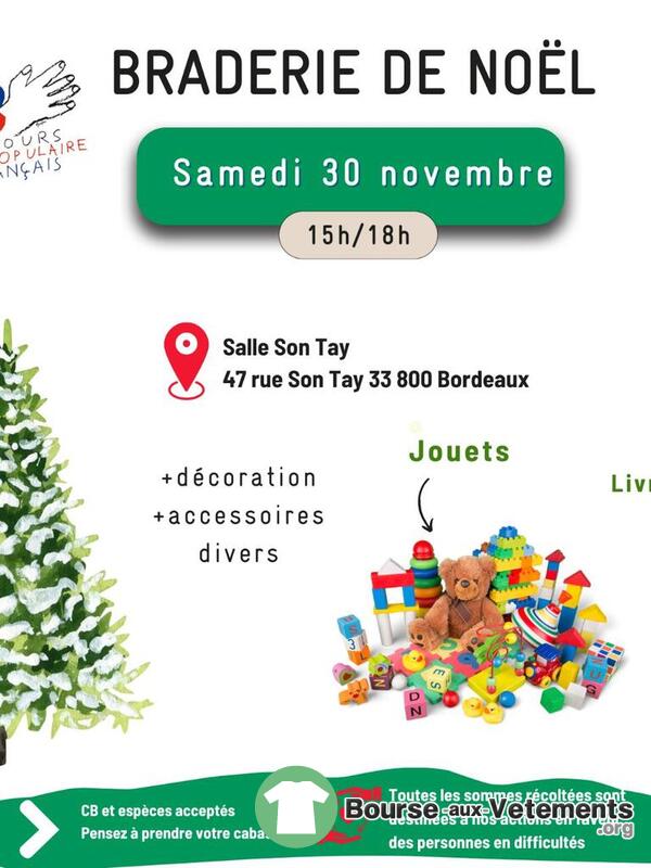 Braderie de Noel du Secours populaire