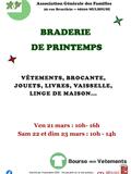 Braderie de printemps vêtements brocante