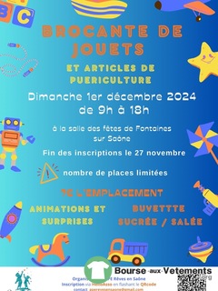 Photo de la bourse aux vêtements Brocante de jouets et articles de puériculture