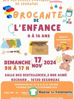 Photo de la bourse aux vêtements Brocante de l'enfance