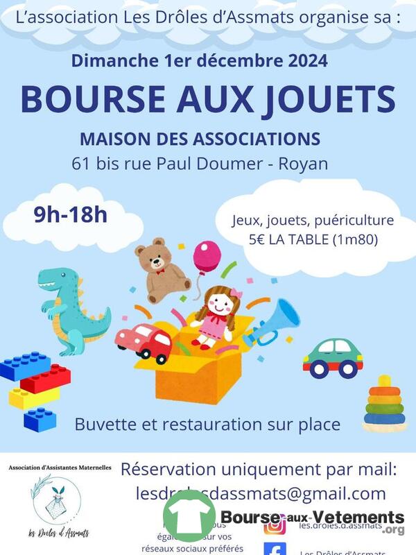 Les drôles d'assmats organise une bourse aux jouets