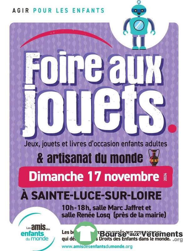 Foire aux jeux, jouets, livres... vente solidaire