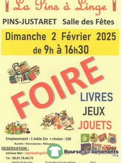 Photo de la bourse aux vêtements FOIRE aux Livres, Jeux et Jouets