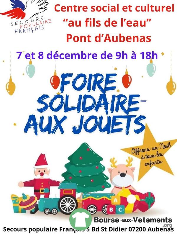 Foire solidaire aux jouets du Secours Populaire Aubenas