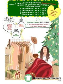 Photo de la bourse aux vêtements Grand vide-dressing de NOËL FEMME à Craponne